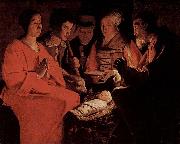 Georges de La Tour Nativity, Louvre oil on canvas